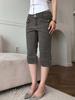 Women's Summer Slim Fit Low Waist Retro Jeans - Vintage Washed Casual Style Long Pants
