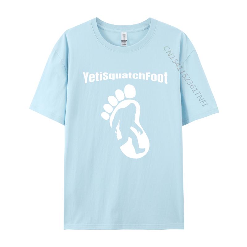 Designer Clothes Men Yetisquatchfoot Bigfoot Sasquatch Tshirt Men Streetwear Tee Tops Cotton Kawaii Clothes