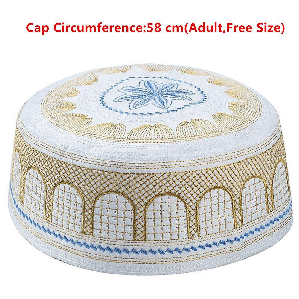 Fashion Saudi Arabian Cotton Prayer Hat India Caps Musliman Turban Muslim Hat