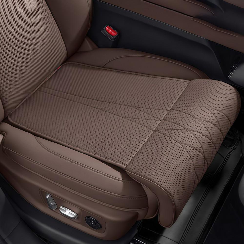 Универсальная подушка для поддержки ног на автомобильное сиденье, пена с памятью, кожаный удлинитель сиденья, подушка для ног, дышащая конструкция с удлинением