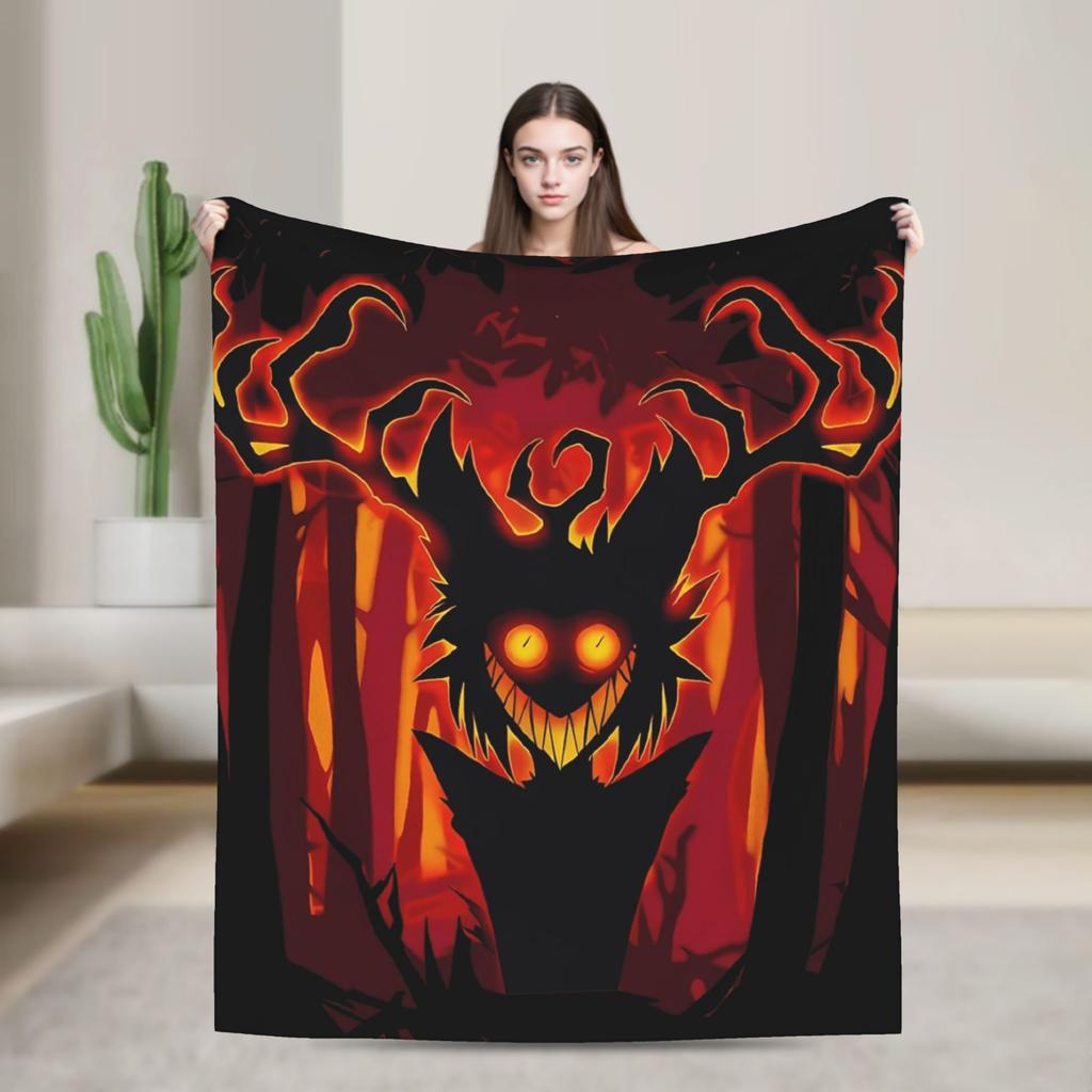 Cartoon H-Hazbin HotelS Flannel Blanket Winter Warm Soft Bedding Throws for Child Home Decor Funny Bedspread Sofa Bed Cover