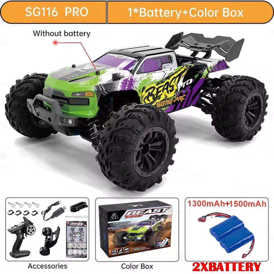SG116MAX 80 км/ч Высокоскоростная RC Машинка Бесколлекторная 4WD Внедорожник Дрифт Машина на Радиоуправлении 1:16 Профессиональных Гоночных Машин SG116PRO 40 км/ч