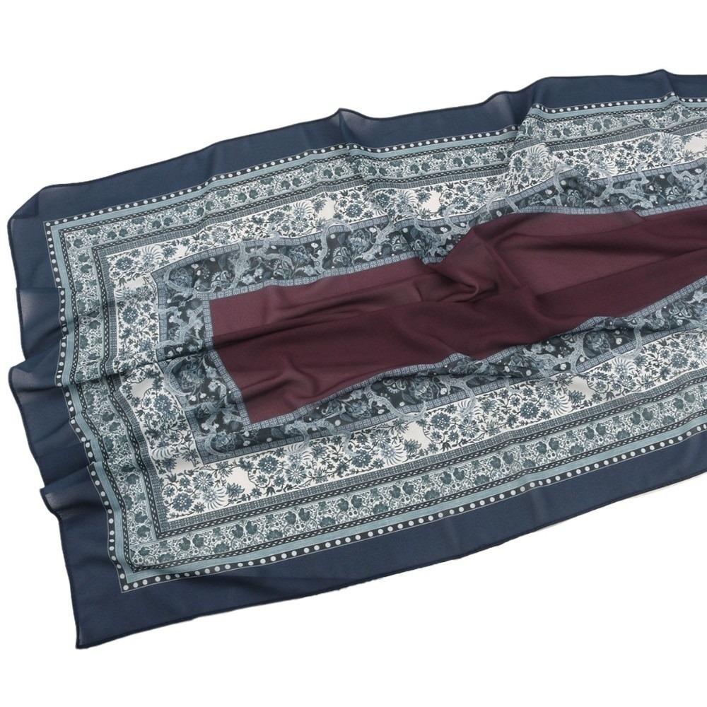 Принт Платок Длинный Шарф Мягкий Исламский Тюрбан Повседневный