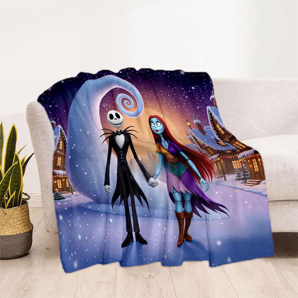Christmas Nightmare Blanket Soft & Cozy Great for Chair Seaside Office Four Seasons Multipurpose Modern Best Holiday Gift for Friends Family