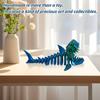 3D-печатный скелет акулы, многоцветная и градиентная модель, статуэтка, украшение офиса