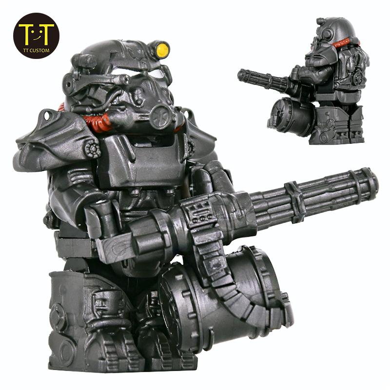MOC Military X-01 Mech Anime Action fallouted Knights Bracket Scale Model Figures Weapons Robots Mecha Building Block Set Block Bricks Toy