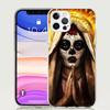Catrina Beautiful Rose Girl Skull Case Phone Cover for Apple iphone 16 15 14 13 12 Mini 11 Pro Max 16E X XS XR 7 Plus 8 + SE 202