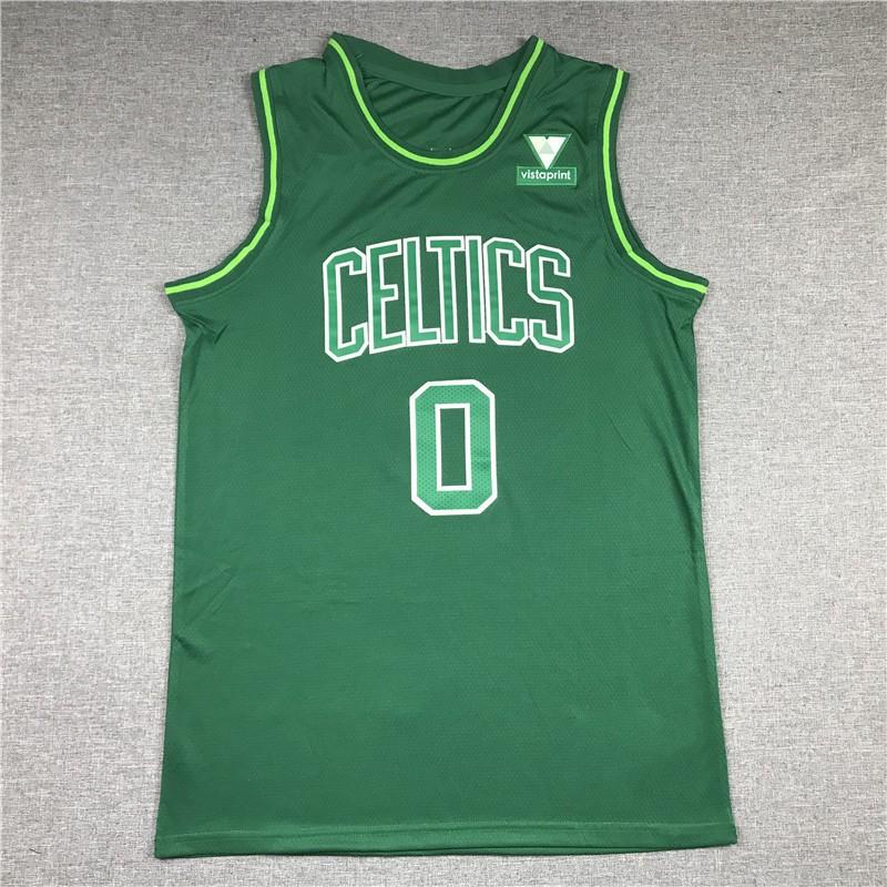 Boston Celtics Basketball Jersey Vest With Embroidered Numbers Names Tatum Irving Bird Fans