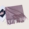 Autumn and Winter New Solid Color Scarf Imitation Cashmere Scarf Women's Warm Shawl Scarf