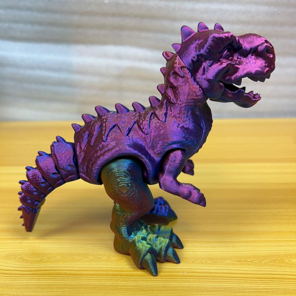 Dinosaur Toy 3d Printed T Rex Kids Creative Multicolor Articulated Display Model For Children
