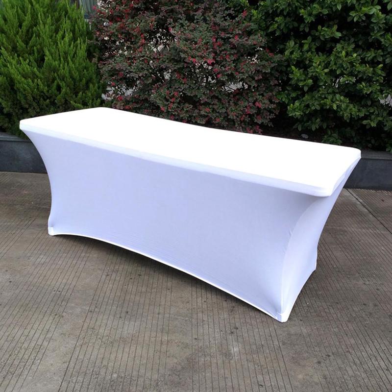 Fashion Luxury Cocktail Hotel High Stretch Wedding Hotel Birthday Table Cover Elastic Table Long Table Cloth Set Tablecloth Decoration