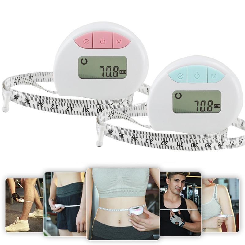 Brand New Digital Waist Bicep Measure Body Circumference Tape Measure with Auto-Locking and Retractable