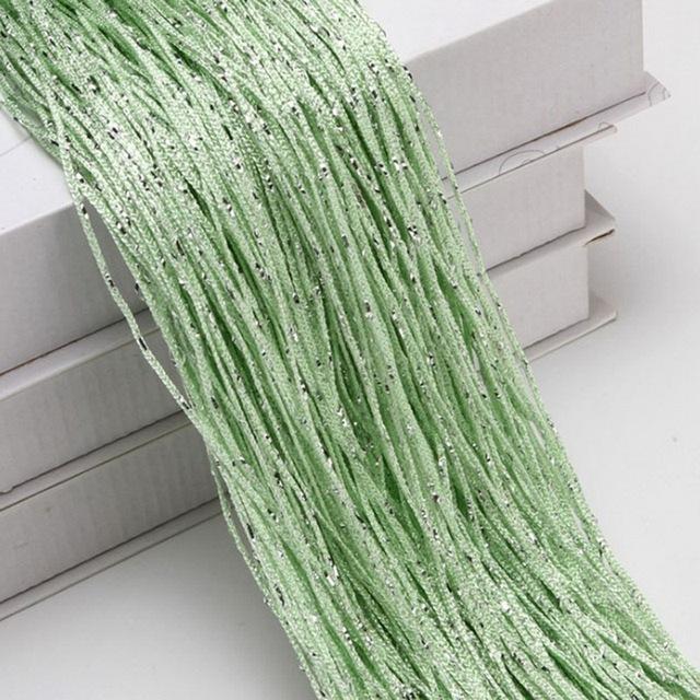 1x2м Нитяная штора Блестящая бахрома Линейные шторы Разделитель для окна/двери Драпировка для дома Гостиной Кафе Внутренние украшения Ламбрекен