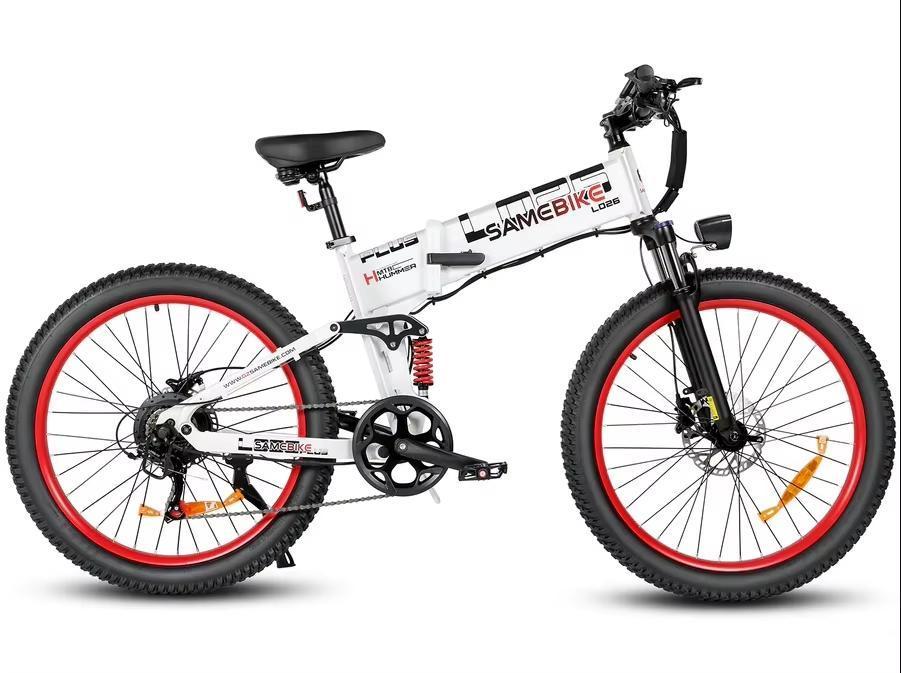 2026 best-selling LO26Plus folding electric bike adult 26 inch mountain bike with 48V 15Ah detachable battery Ebike