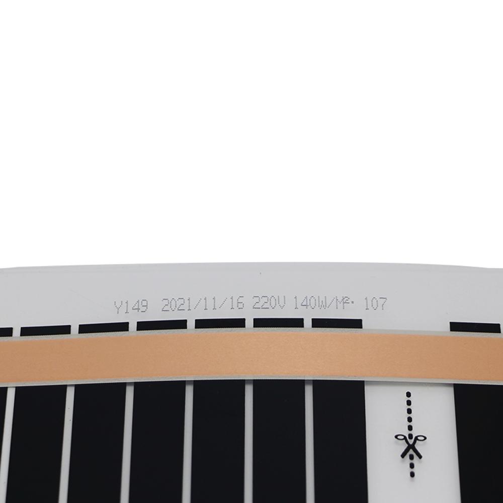 Инфракрасная пленка 80 Вт/м² Электрический теплый пол Ширина 50 см Ремонт дома Теплый 200-240 В Пленка для теплого пола Нагревательный коврик