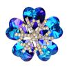 New Rhinestone Shining Beautiful Snowflake Brooches For Women Winter Fashion Jewelry 2 Colors Available Party Decoration
