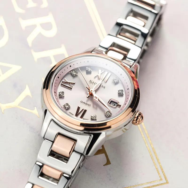 CASIO Women's SHEEN Gold Watch (Unisex) Japanese Korean Watches