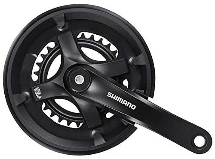 SHIMANO Шатуны черные 46X30T 175 мм с защитой цепи Совместимый квадратный вал каретки EFCTY5012E60CLB FC-TY501-2 8S/7S 122,5 мм (LL123)