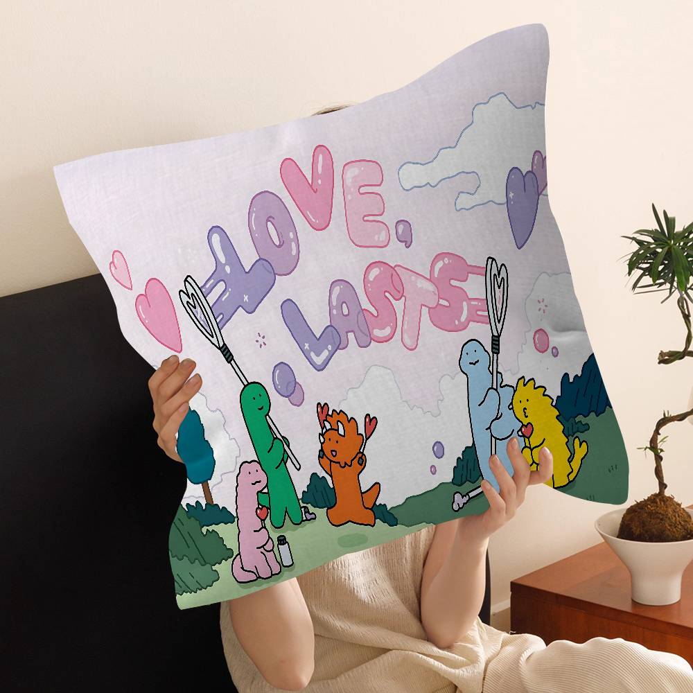 Cartoon J-Joguman Pillow Gift Home Office Decoration Bedroom Sofa Car Cushion Cover Case 45X45