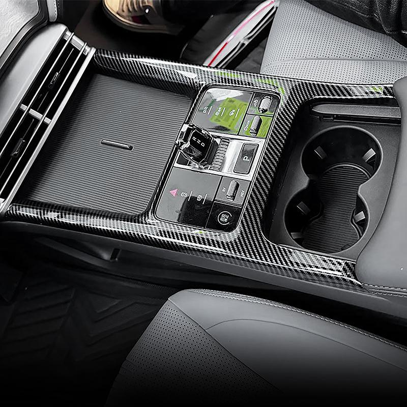 Car Styling Center Console Gear Shift Frame Decoration Cover Trim For BYD Seal dmi 2024 Interior Accessories