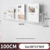 Acrylic Wall-Mounted Transparent Bookshelf for Children's Books and Magazines, Punch-Free Display Rack.
