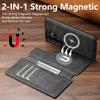 SUTENI Q-05 For Samsung Galaxy S22 Ultra 5G Wallet Case 2 in 1 Detachable Leather Flip Phone Cover with Stand