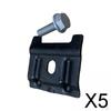 5x Hold Down Clamp Bracket 1J0803219 Metal with Bolt Heavy Duty Car Interior Parts Professional,