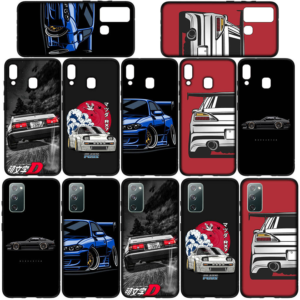 Чехол для телефона Samsung Galaxy S24 S23 iPhone 15 14 Xiaomi Redmi Note 13 12 11 8 10 9 Pro Max X XR OPPO A15 Huawei Initial D Super Car AE86 Supercar