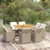 Day and Night - Day and Night 9-piece Garden Dining Set with Beige Synthetic Rattan Cushions