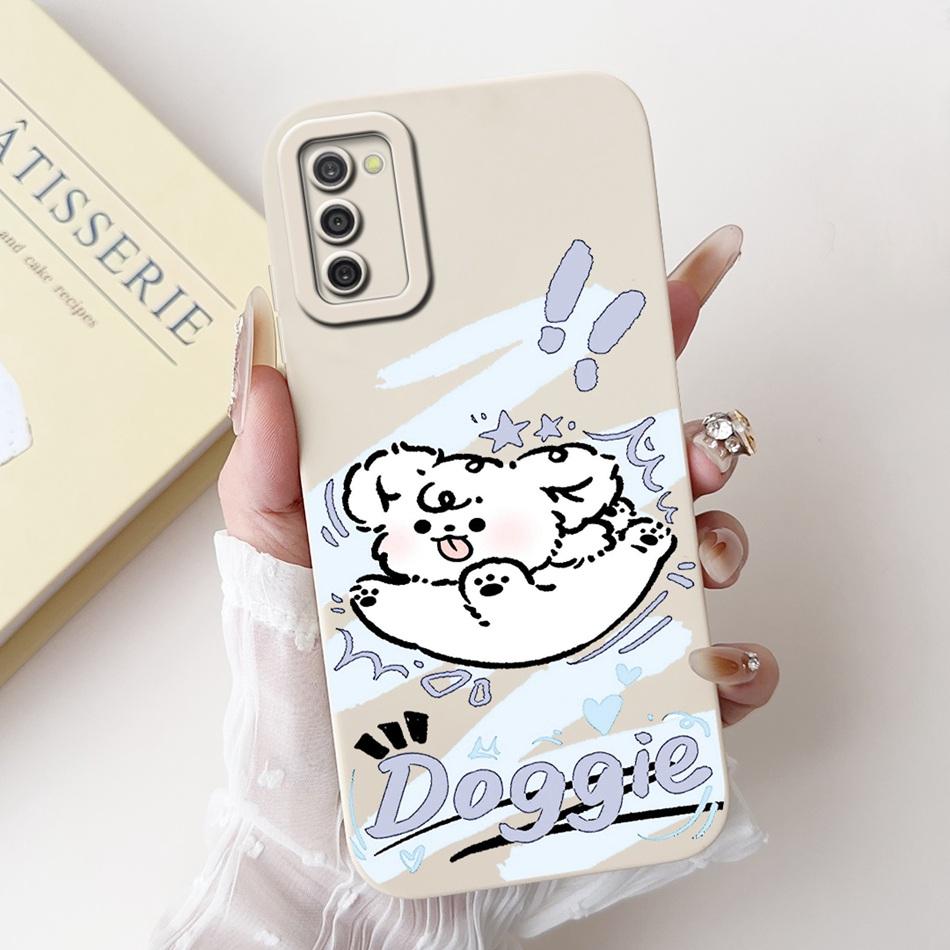 For Samsung Galaxy A03S A02S Cute Panda Rabbit Cartoon Soft Silicone Case For Samsung A02s A03s Camera Protective Phone Cases