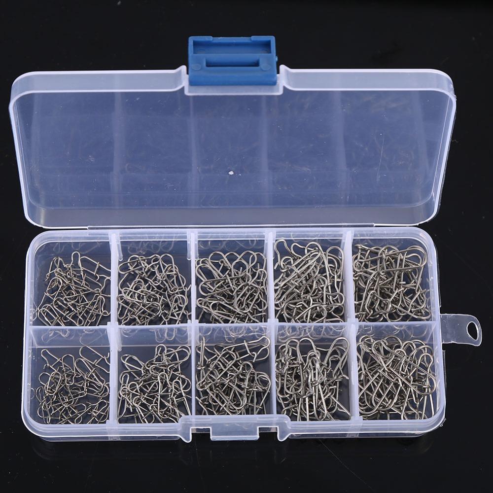 200PCS Quick Change Fishing Snap Pin Connector 0# 1# 2# 3# 4# Fishing Link Rigs Carp Fishing