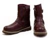 Rosso StyleLab Motorcycle Boots Waterproof Riding Boots Red Brown (Women's) 22.5 ROB-201