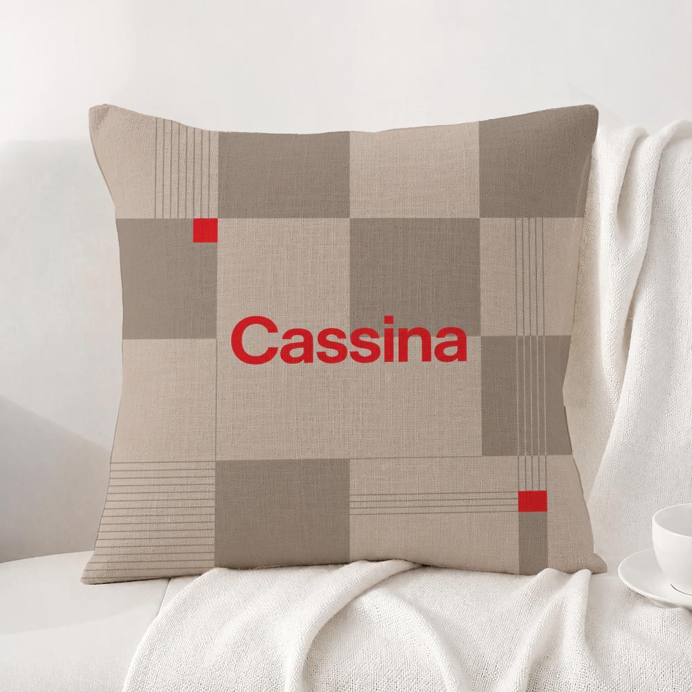 Brand Cassina Cushion Cover Natural Linen Pillowcase Set AllinOne Decor Cushion Cover for Sofa Bedroom Chair
