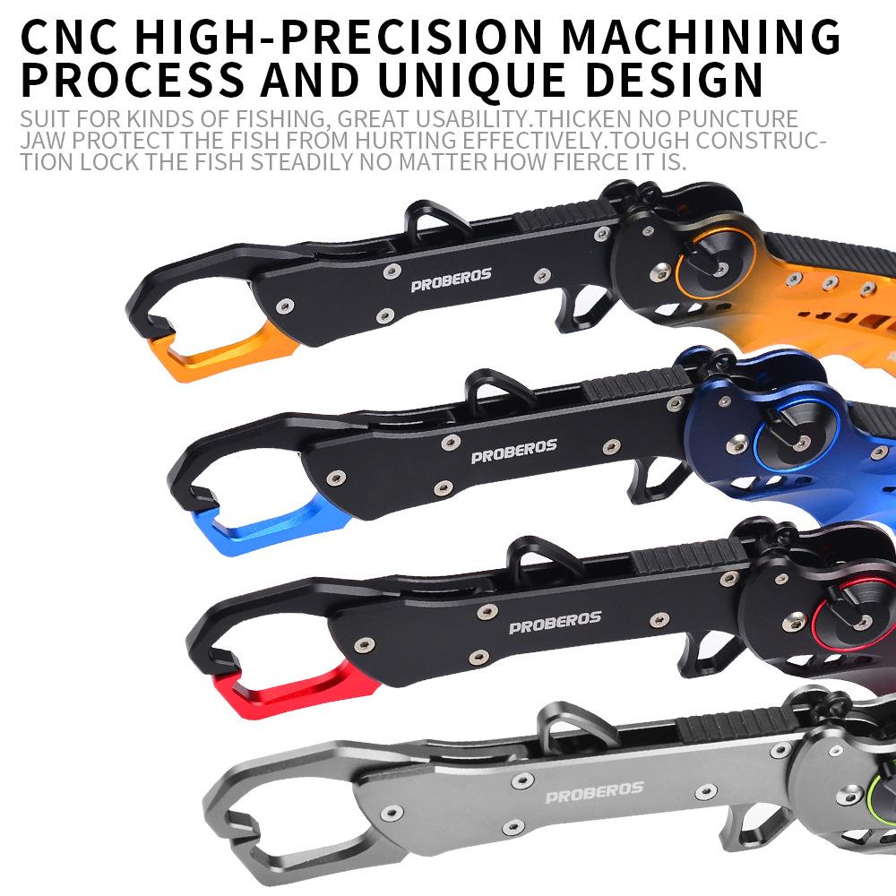 Контроллер рыбы для крупных объектов из алюминиевого сплава, многофункциональный, портативный, складной контроллер рыбы, зажим для рыбы, плоскогубцы и недостающая веревка