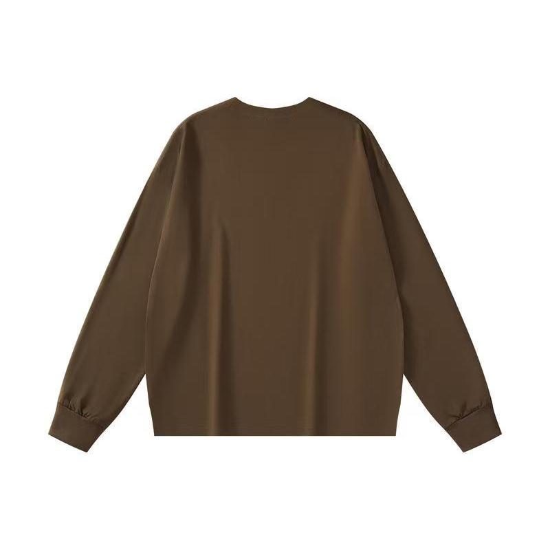 Polo Ralph Lauren Вышивка Весна и Осень Новая Высококачественная Хлопковая Футболка с Длинным Рукавом для Мужчин и Женщин