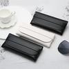 Handmade Faux Leather Portable Fashion Glasses Bag Cassette Glasses Storage Bag Soft Faux Leather Simple Style Durable Glasses Bag