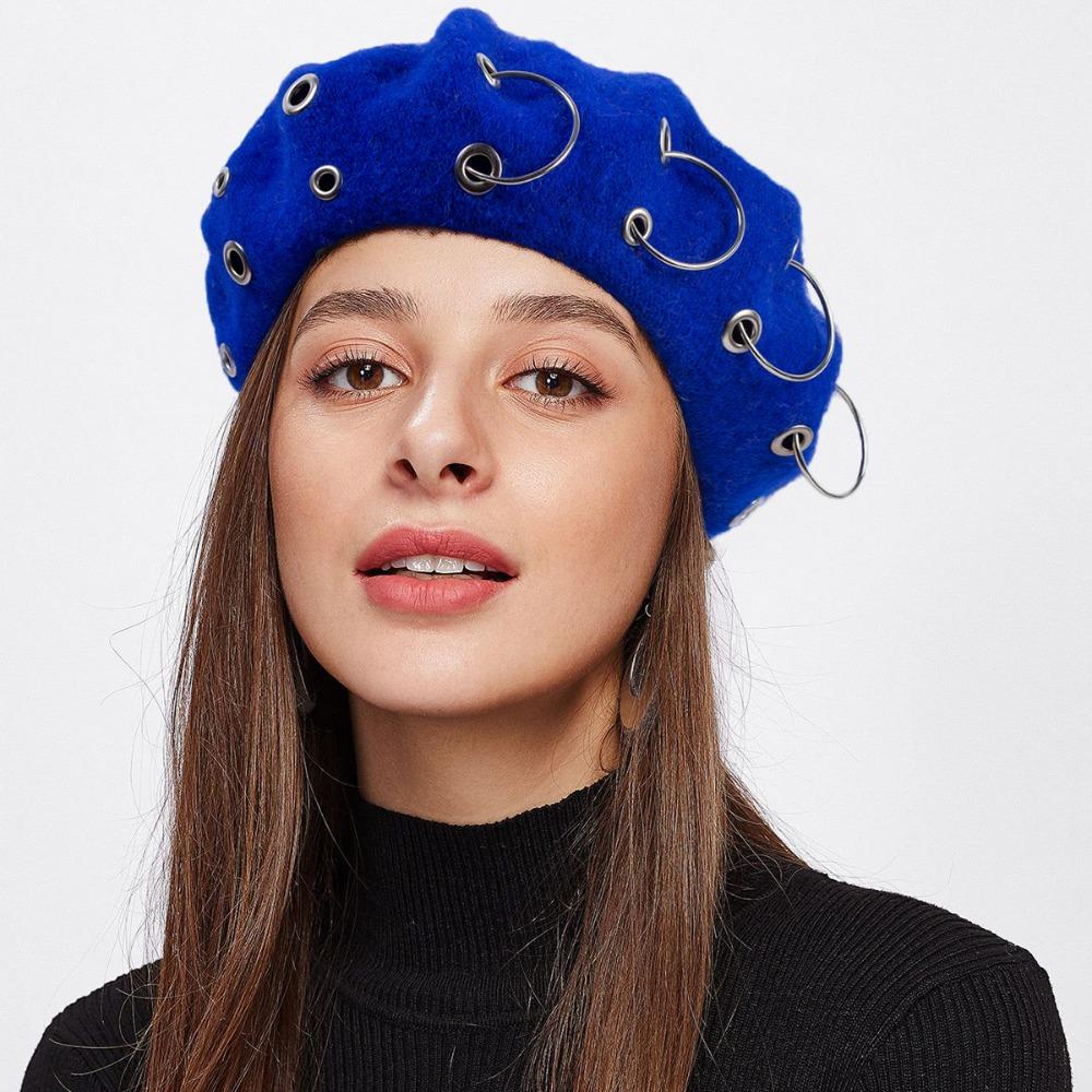Vintage Dome Beret Round Pumpkin Painter's Hat Personality British Cap Women