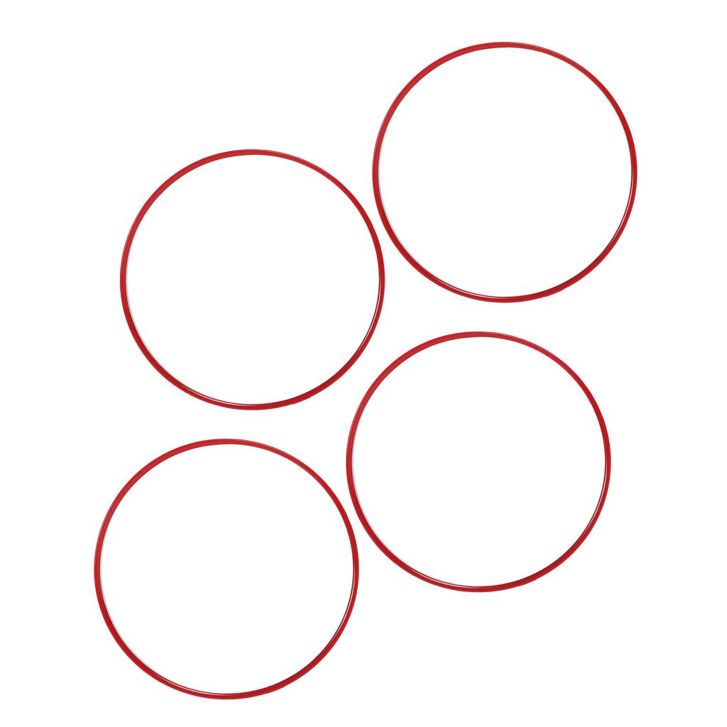 4 шт. Защитные кольца для обода колеса, предотвращающие появление бордюрной сыпи, самоклеящиеся, универсальные, из АБС-пластика