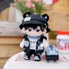 niannyyhouse 20cm Plush Clothes Parkour Bear Set Hat Jacket Shorts Vest Shoes Backpack Cotton Doll Dress Up Doll Accessories (20cm)