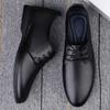Модная мужская кожаная обувь на шнуровке для свадебной вечеринки Мужские деловые офисные оксфорды Лоферы Большой размер Мужская модная деловая обувь класса люкс