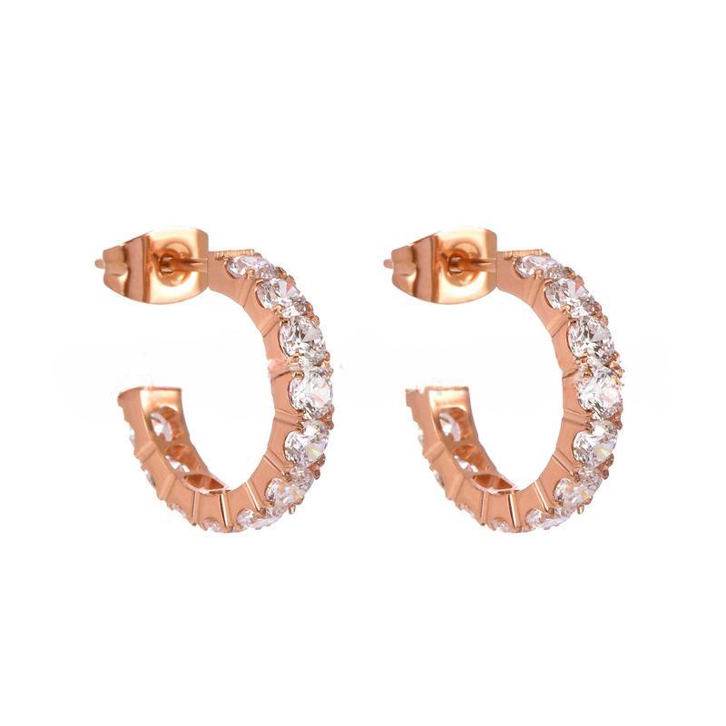 Модные серьги Light Luxury Star-opening с бриллиантовой инкрустацией