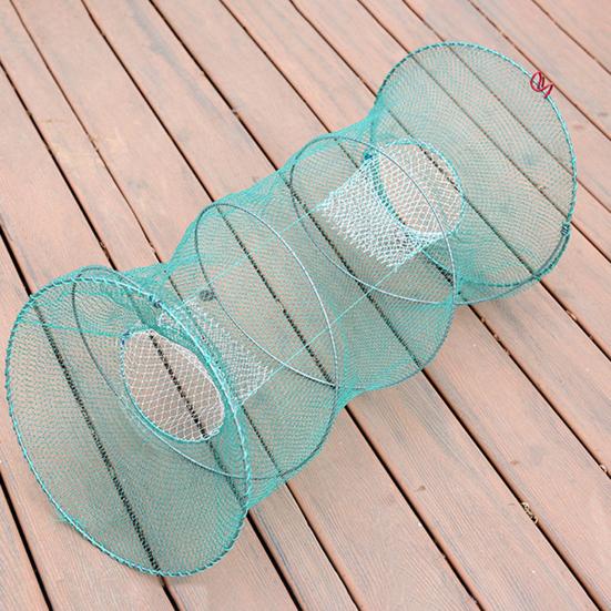 Fish Basket Mesh Shrimp Crab Trap Easy To Use Collapsible Portable Fish Cage Fishing Accessories Tool
