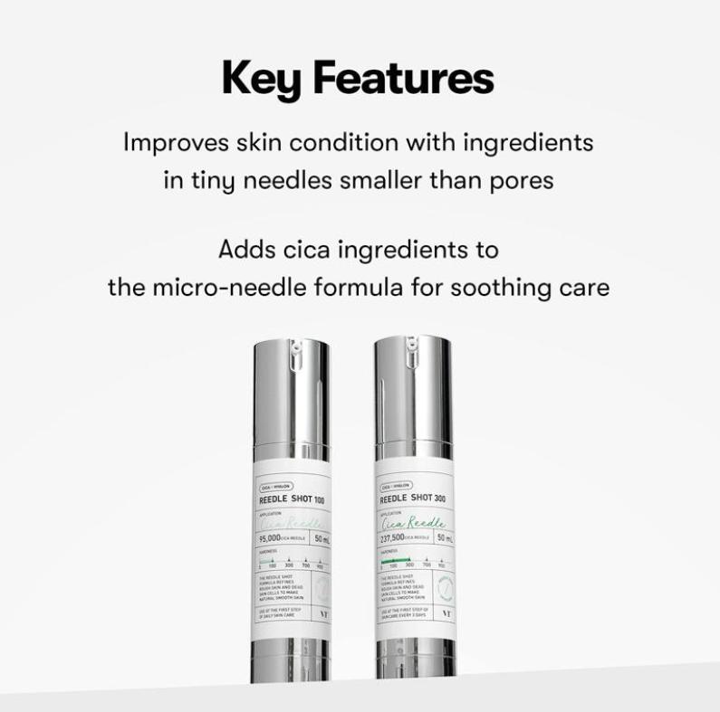 VT Reedle Shot 100 Эссенция 50 мл | Мягкий микроигольный уход за кожей для ежедневного использования