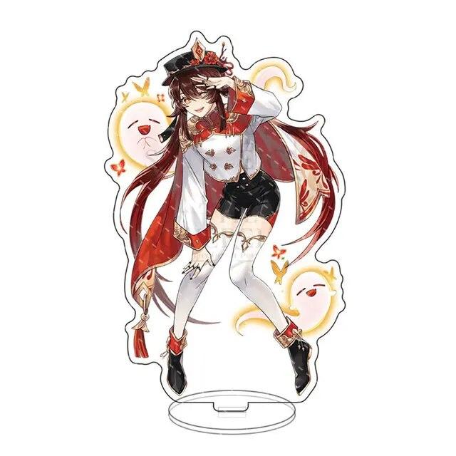 Аниме-фигурка Genshin Impact Zhongli Kazuha Ayato Tartaglia, подставка, акриловая фигурка, косплей Scaramouche Venti Xiao, модельная пластина