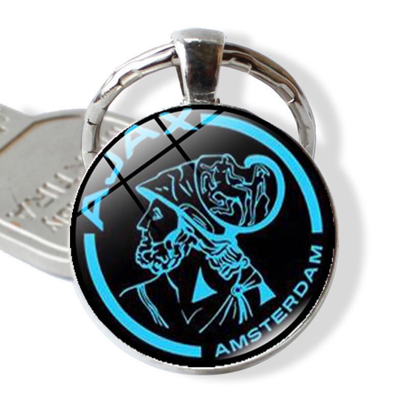 Sleek Zinc Alloy Ajax Football Club Keychain Ideal For European And American Fashion