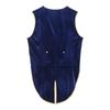 Velvet V Neck Button Down Tailcoat Vest for Men Metallic Trim Medieval Retro Waistcoat Blazer for Halloween Cocktail Wear