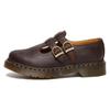 (WMNS) Dr. Martens 8065 Crazy Horse Leather Mary Jane Shoes 'Dark Brown' Women's 30914201
