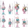 Snowman Elk Old Man Pink Telescopic Doll Children Xmas Gift Christmas Tree Decoration Home Wedding Party Supplies Plush Ornament
