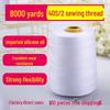 Pagoda 402 White & Black Sewing Machine Thread, 8000 Yards
