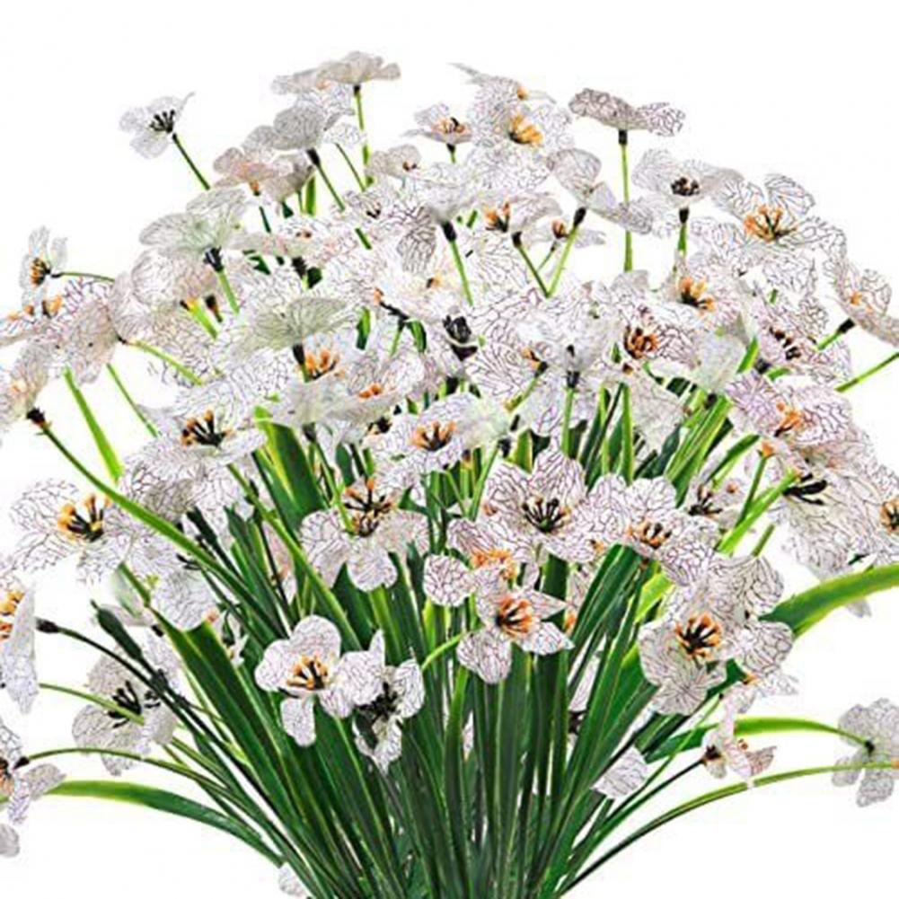 Vibrant Artificial Plants UV Resistant Artificial Flowers Realistic No Fade Faux Plants for Home Window Box Porch Decoration